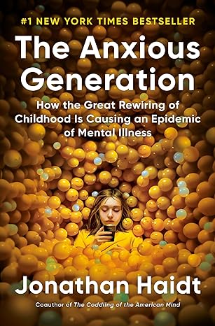 book cover for The Anxious Generation