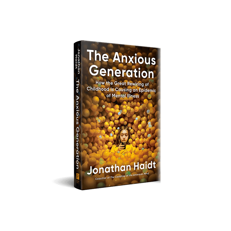 book cover for The Anxious Generation